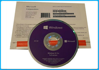64 bocado DVD italiano inglês-francês de Coreia do pro software de Microsoft Windows 10 da licença do ósmio + do COA 1