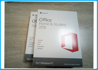Microsoft Office 2016 home e estudante PKC Retailbox que NENHUM disco/100% não ativou em linha